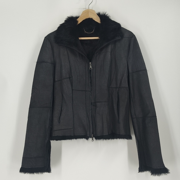 Guess Vintage Rabbit Fur Jacket - Picture 1 of 7